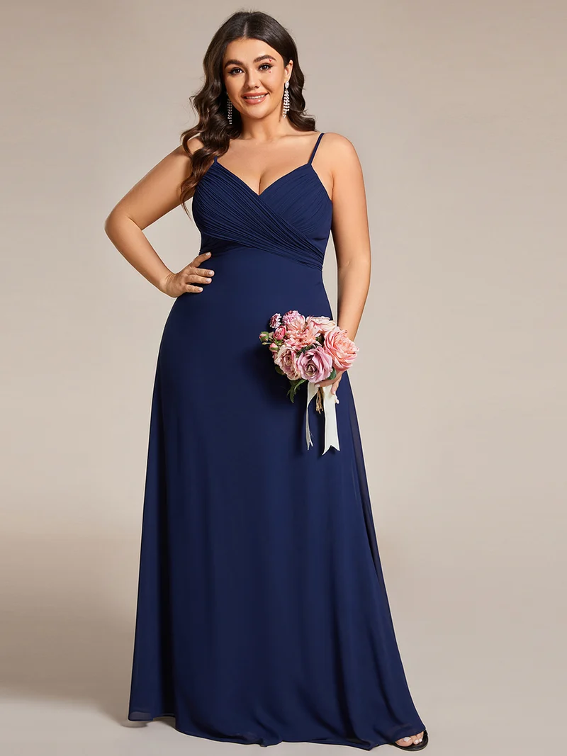 ever NOVA|Robe de demoiselle d'honneur drapée au dos avec décolleté en cœur