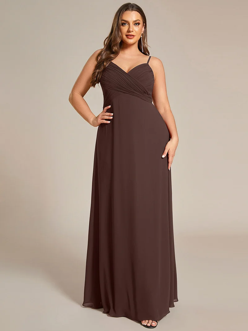 ever NOVA|Robe de demoiselle d'honneur drapée au dos avec décolleté en cœur