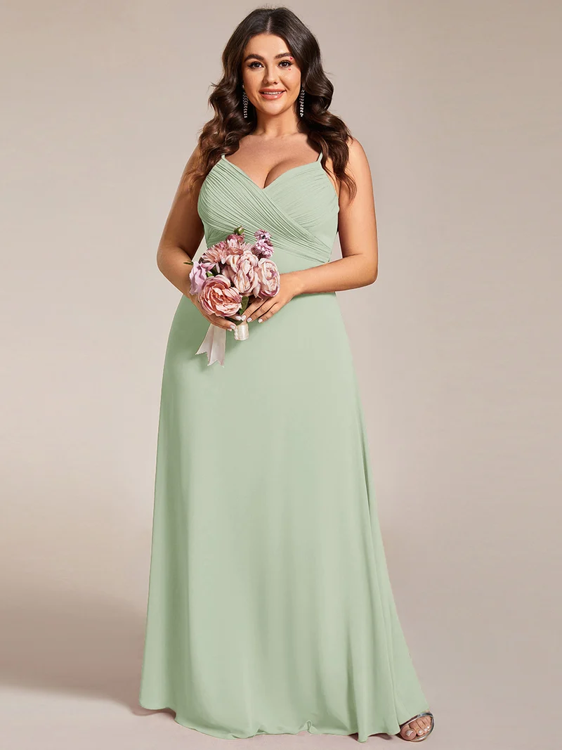 ever NOVA|Robe de demoiselle d'honneur drapée au dos avec décolleté en cœur