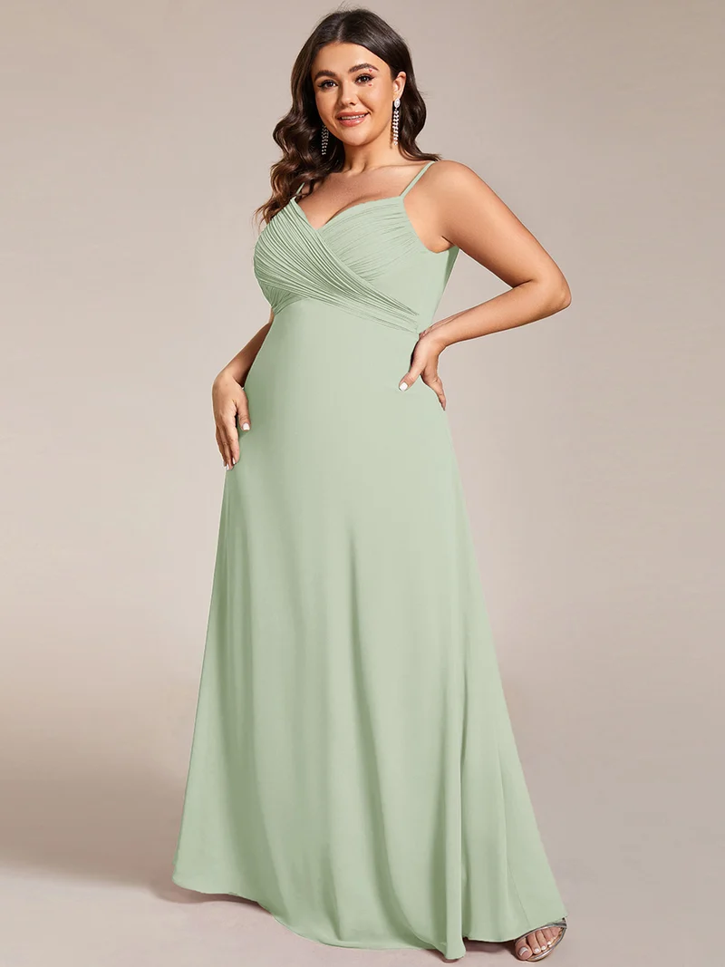 ever NOVA|Robe de demoiselle d'honneur drapée au dos avec décolleté en cœur