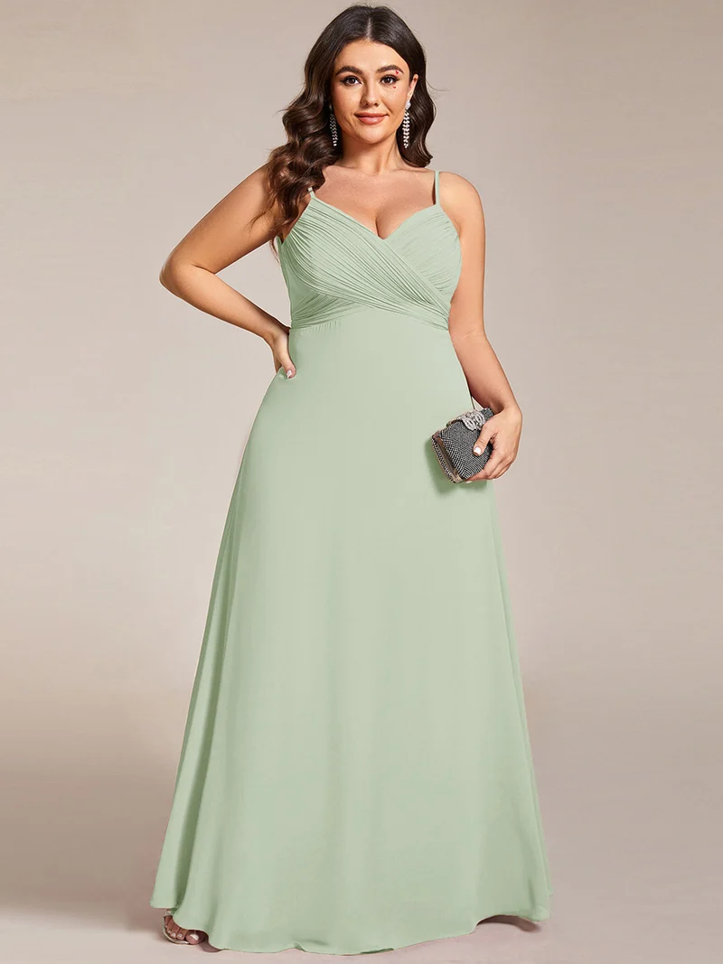 ever NOVA|Robe de demoiselle d'honneur drapée au dos avec décolleté en cœur
