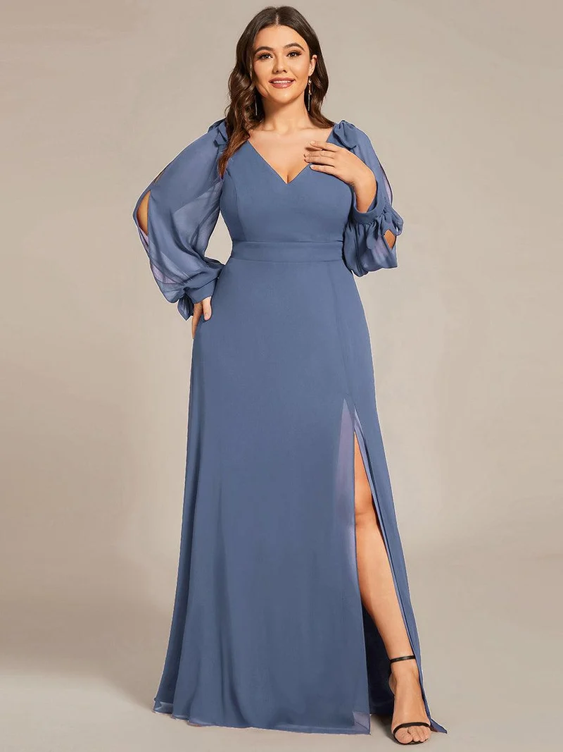 ever IVORY|Robe invitée mariage à manches fendues et dos nu