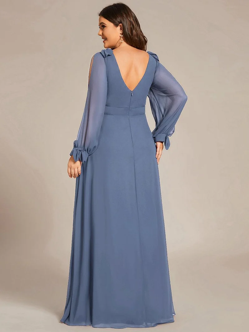 ever IVORY|Robe invitée mariage à manches fendues et dos nu