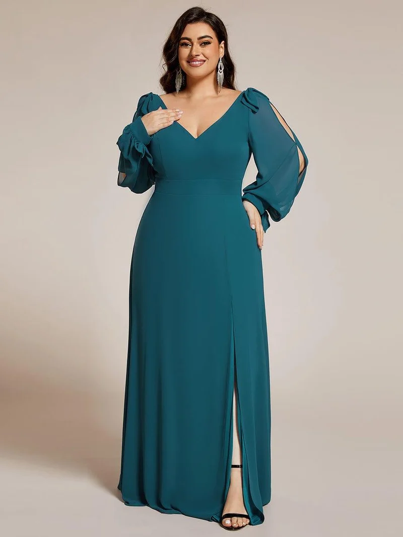 ever IVORY|Robe invitée mariage à manches fendues et dos nu
