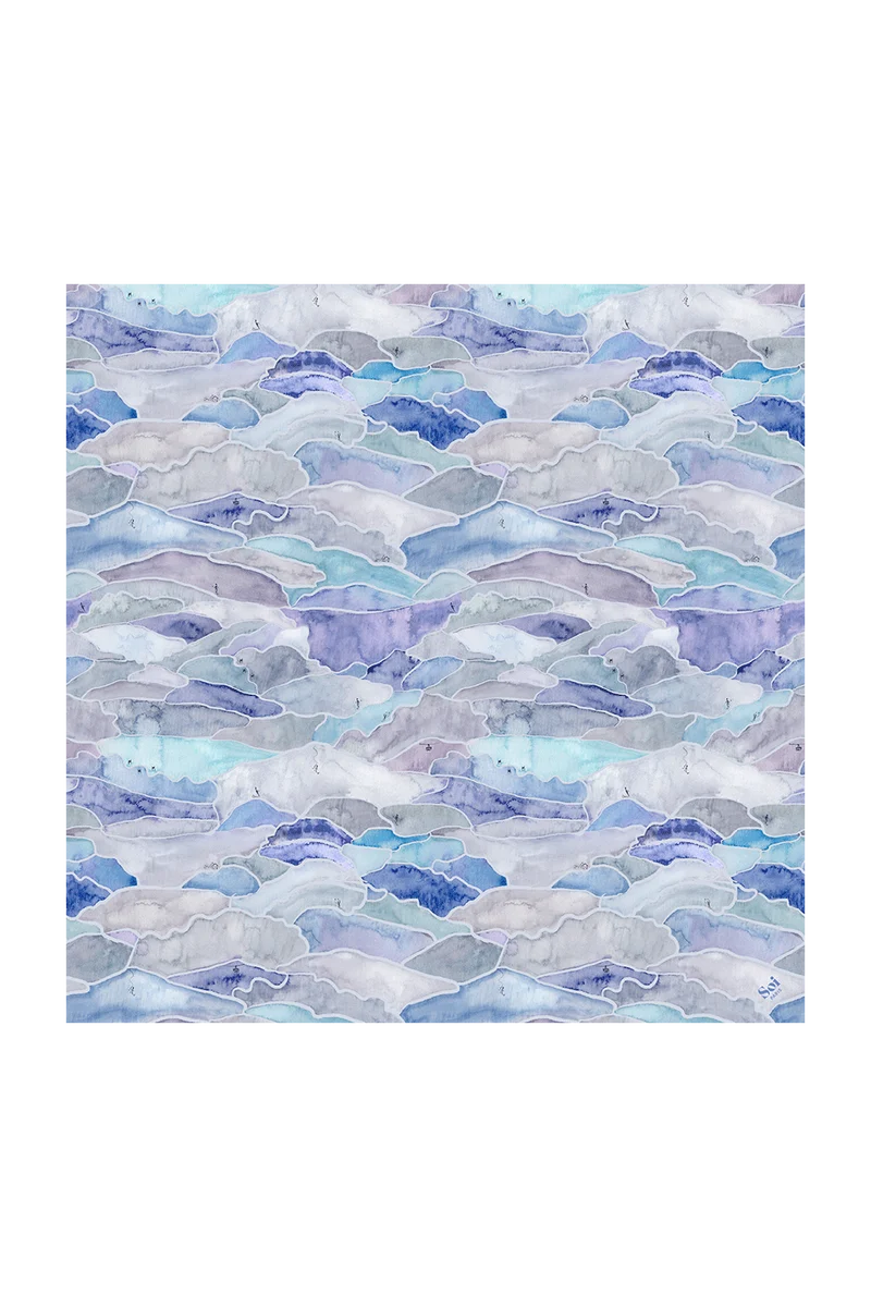 Foulard en soie Givre