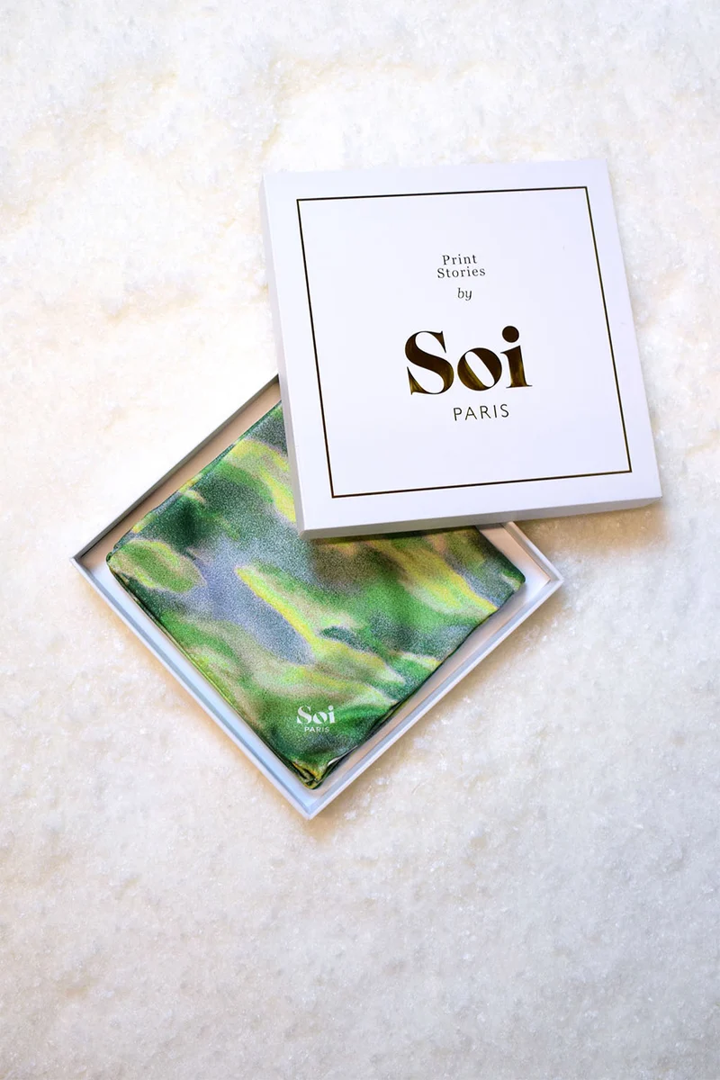 Foulard en soie Boréal