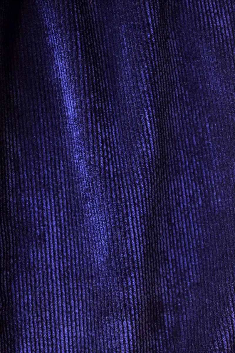 Pantalon Idéaliste en velours Bleu Nuit
