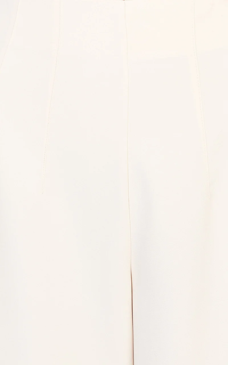 Poppy Pants - High Waist Darted Wide Leg Pants in Cream