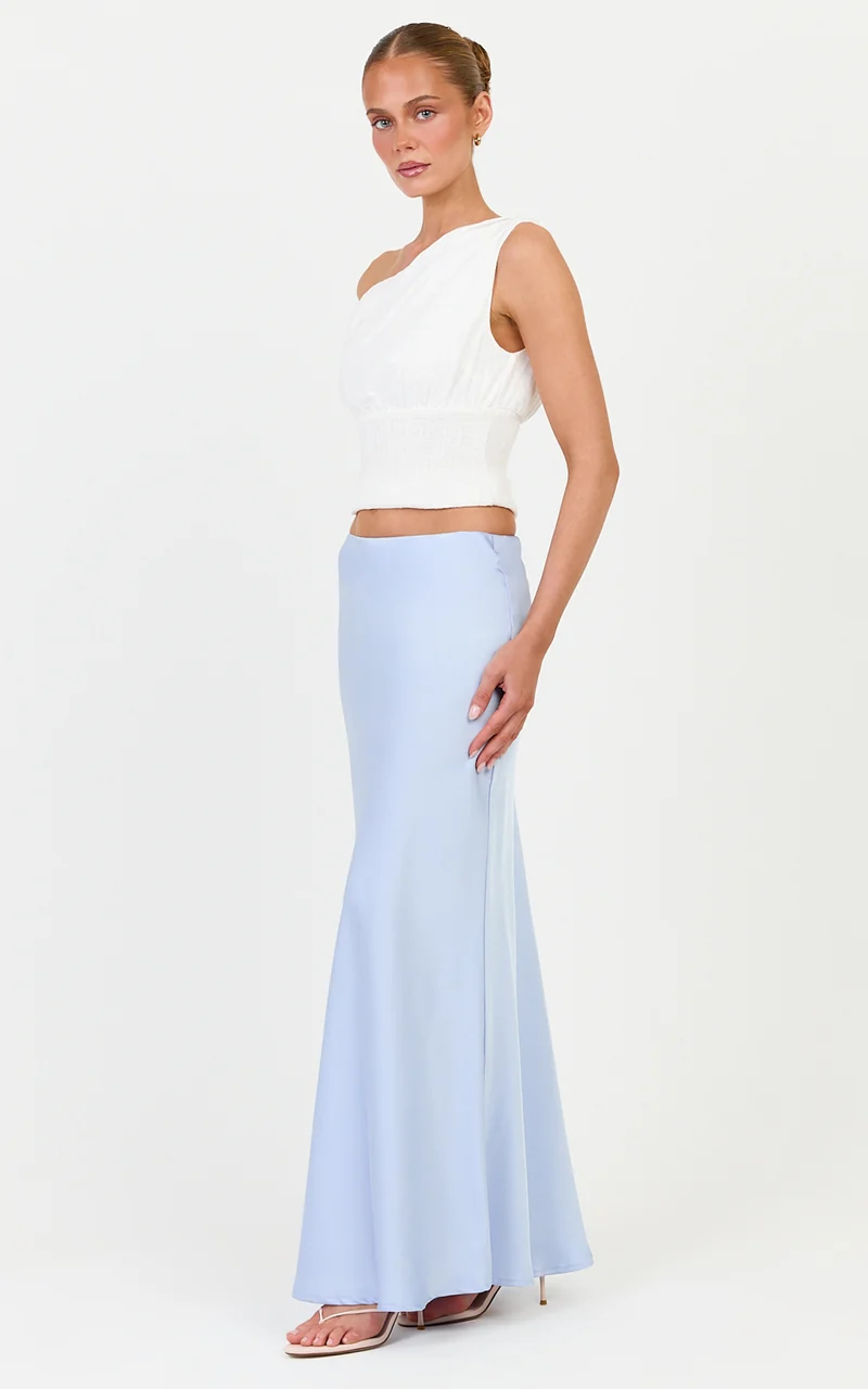 Juniper Top - Off Shoulder Smocked Waist Top in Off White
