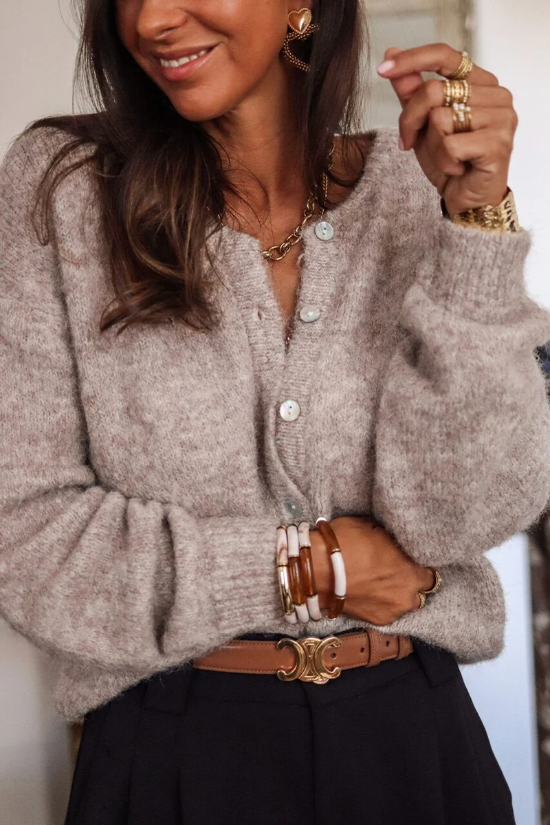 Gilet Abel taupe