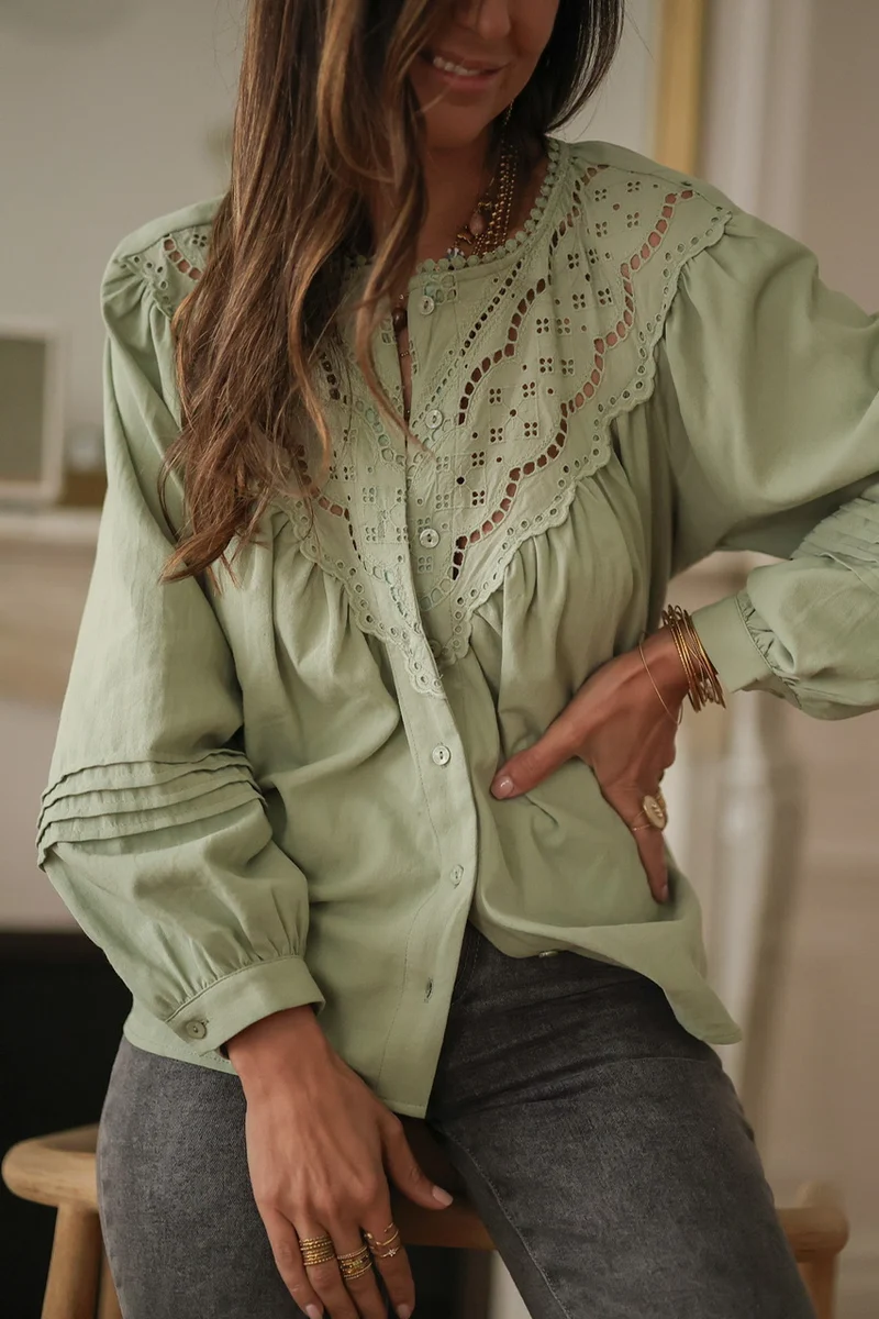 Blouse Izia verte