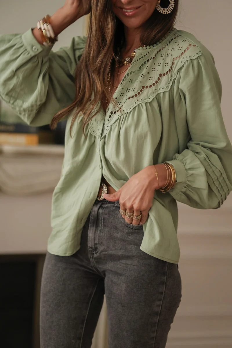 Blouse Izia verte