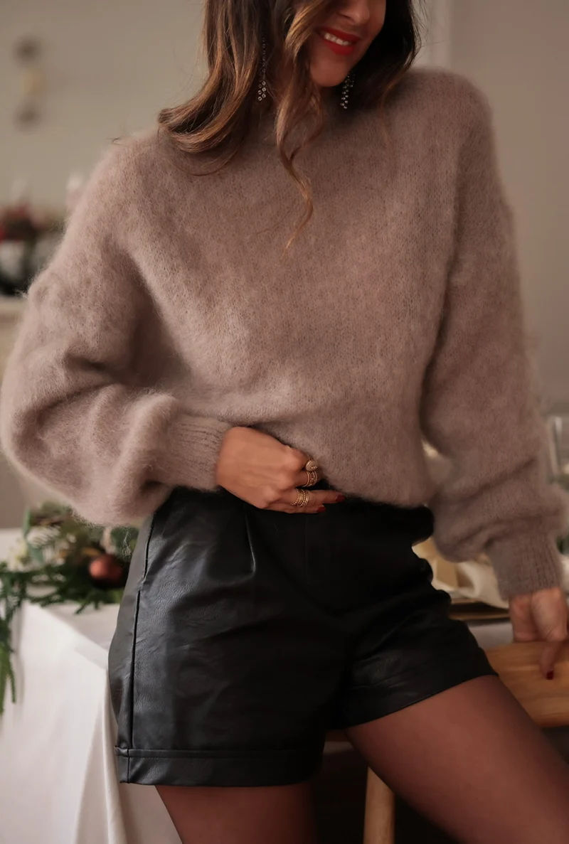 Pull Daisy taupe