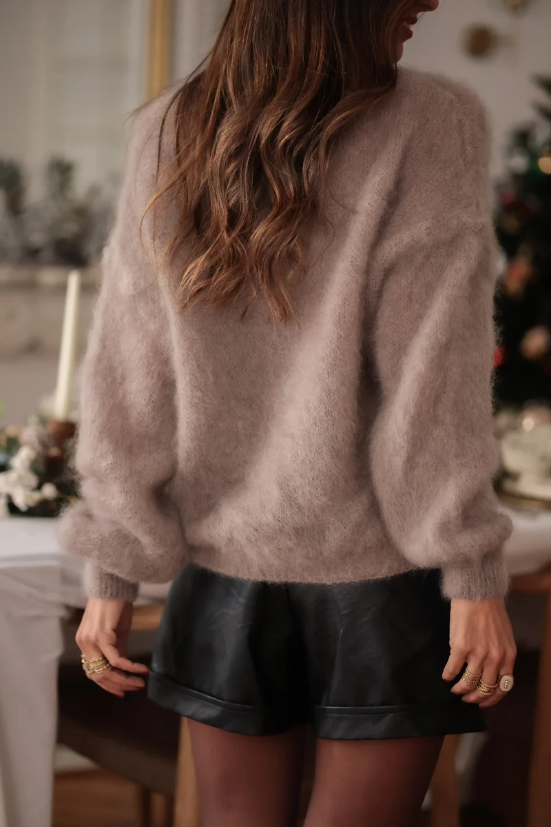 Pull Daisy taupe
