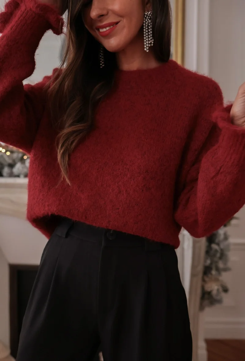 Pull Caly bordeaux