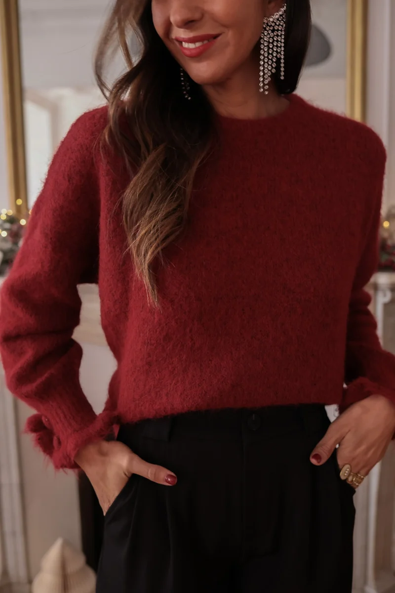 Pull Caly bordeaux