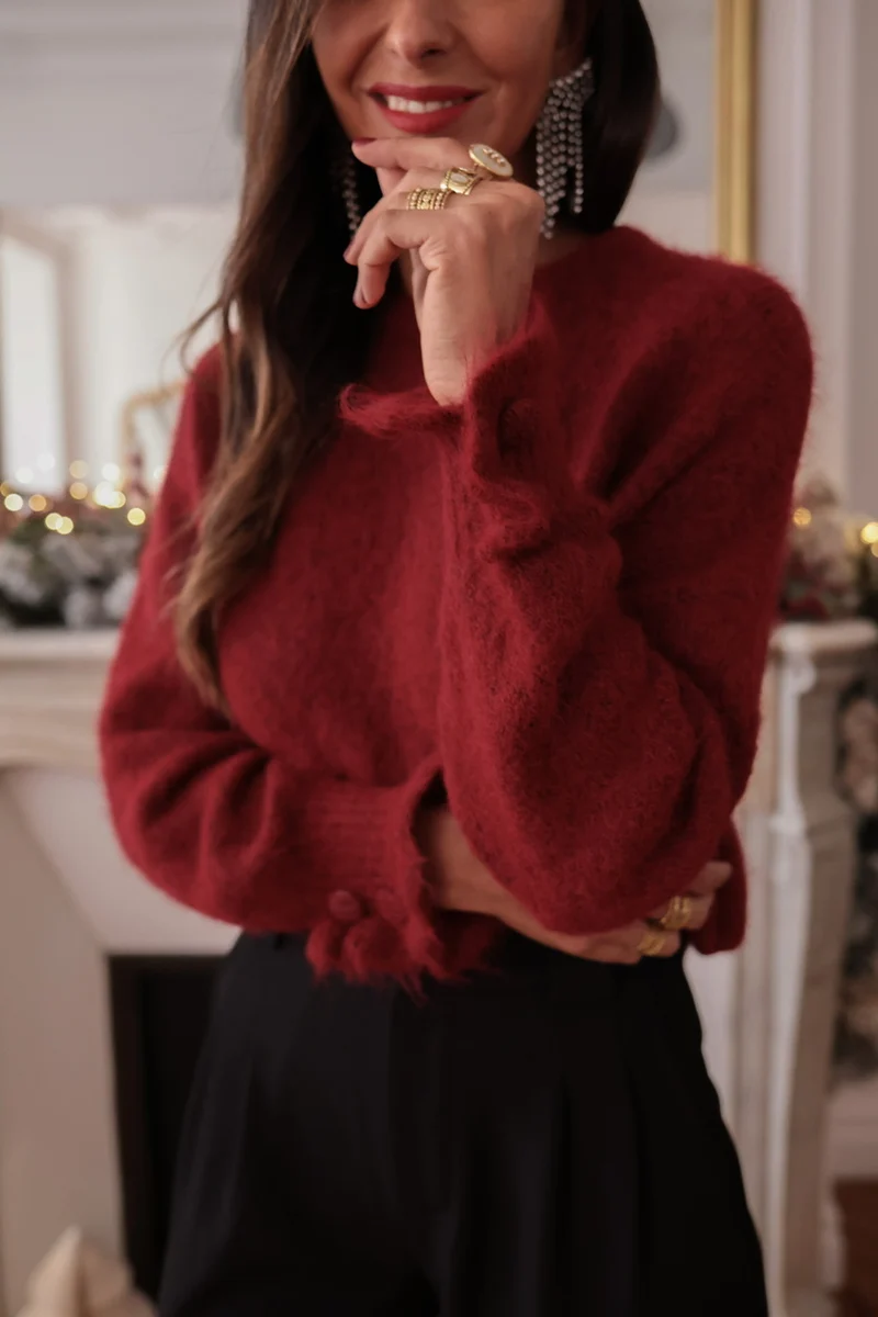 Pull Caly bordeaux