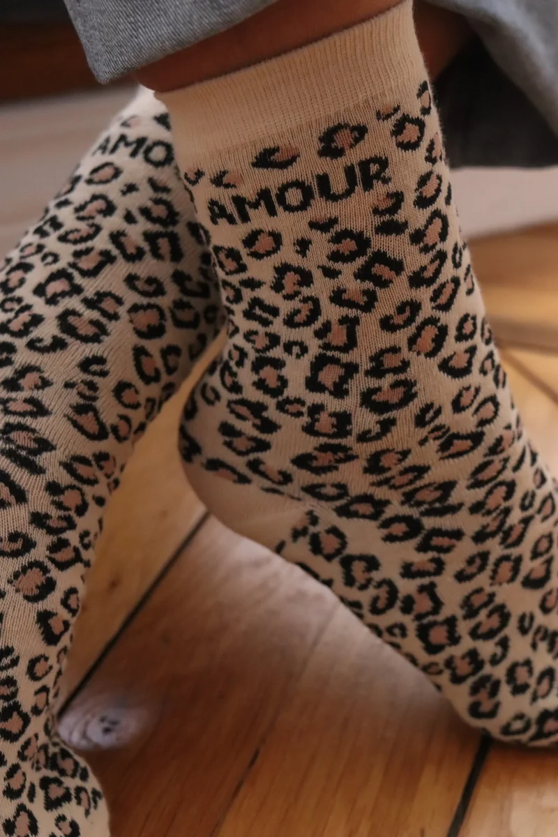 Chaussettes léopard
