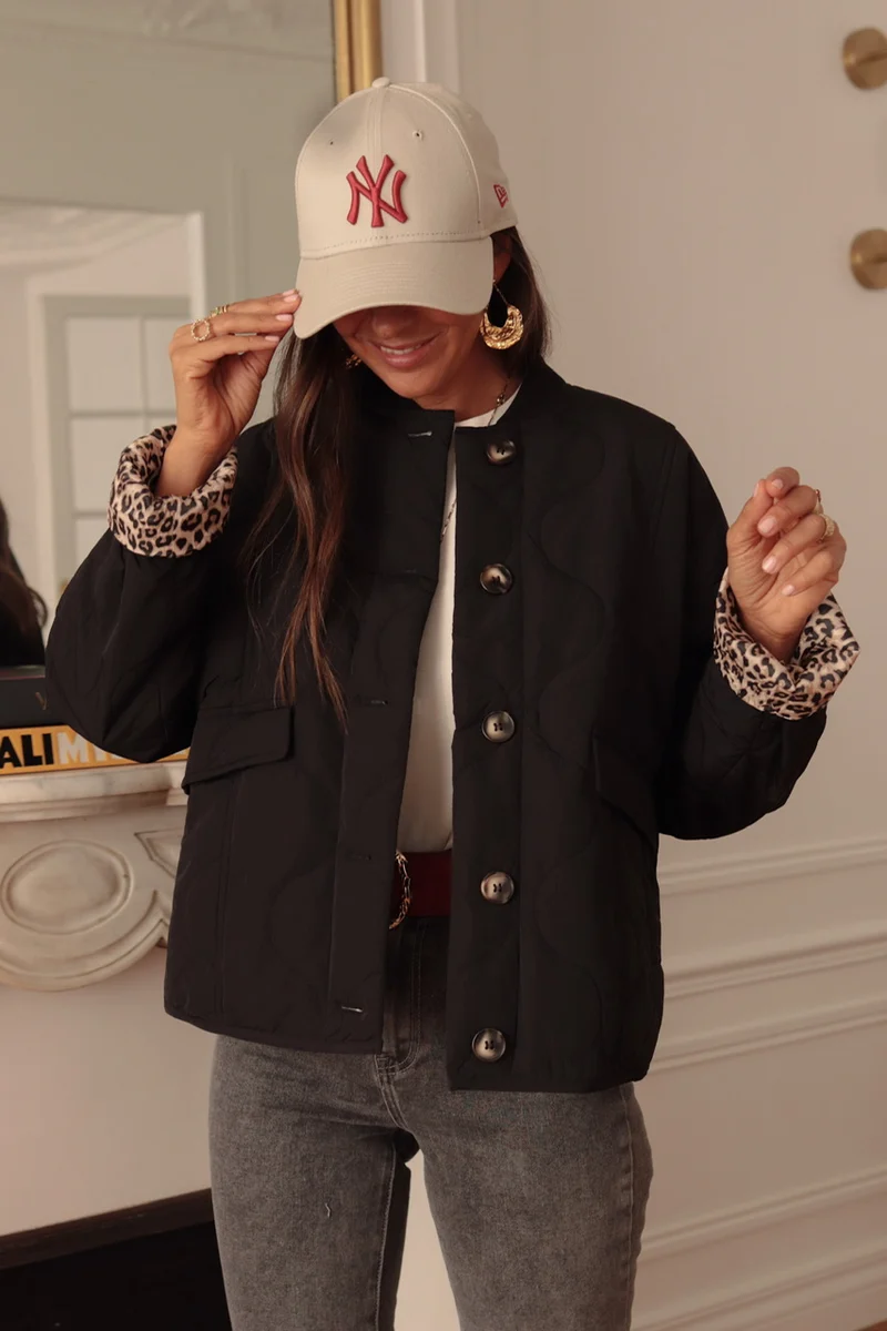 Veste May matelassée noir