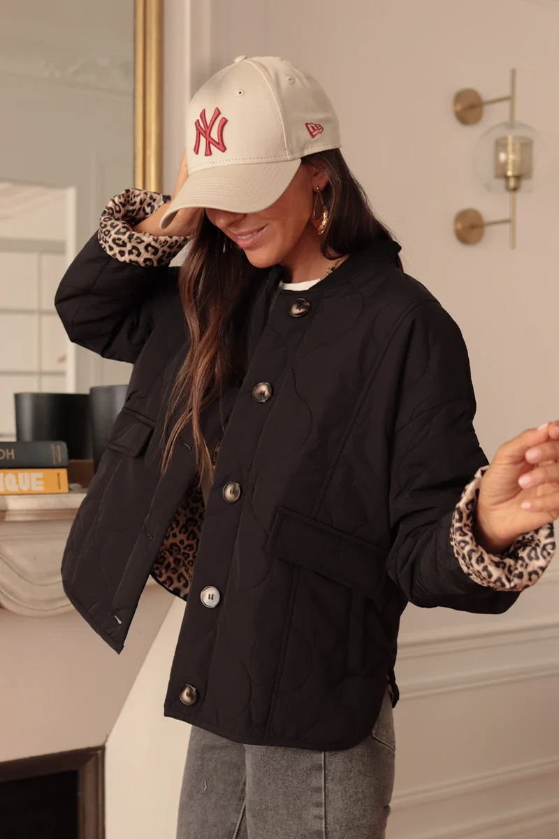 Veste May matelassée noir