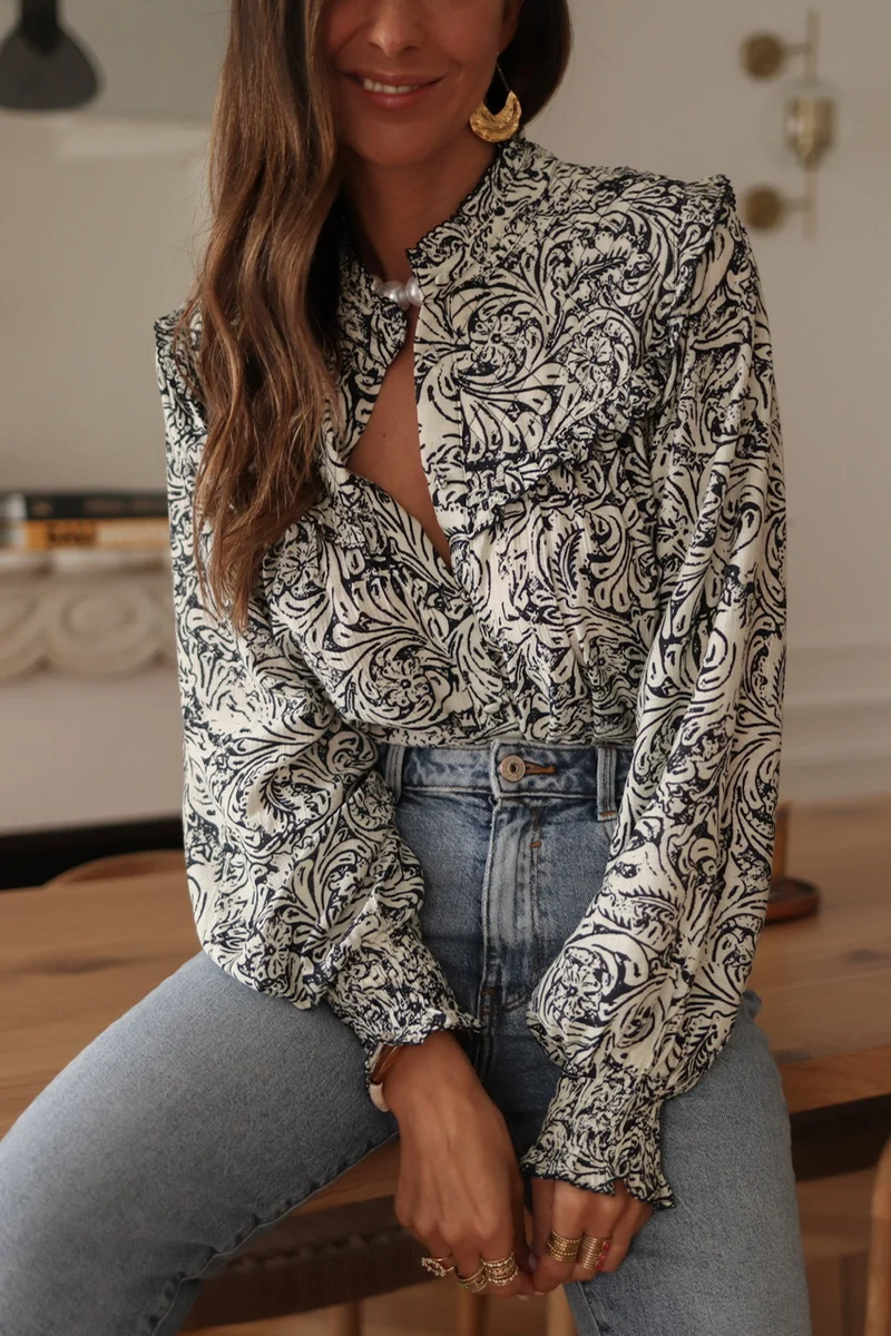 Blouse Tracy bleue