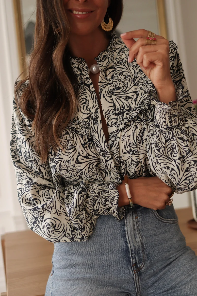 Blouse Tracy bleue