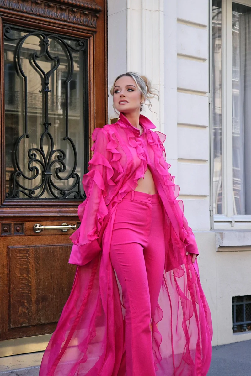 Pantalon Azalée Fushia
