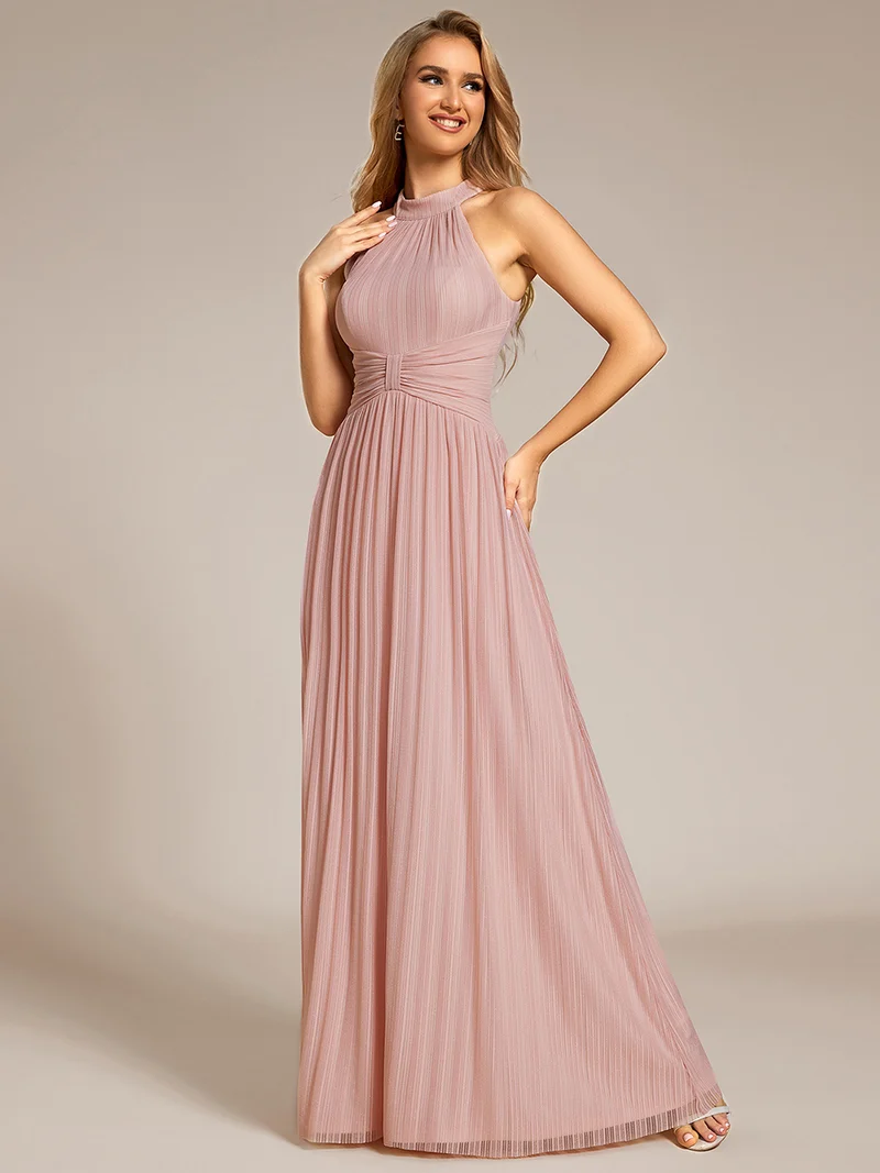 ever EVERLAINE|Robe de soirée formelle scintillante à col licou avec silhouette trapèze