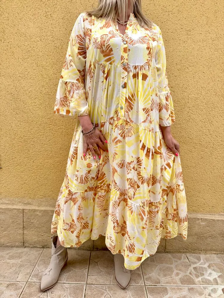 Robe bohème Mariana jaune