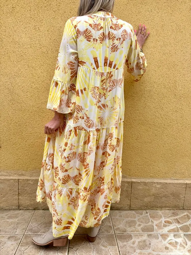 Robe bohème Mariana jaune