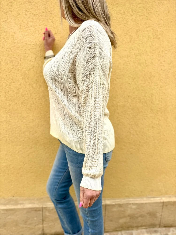 Pull fin Grego jaune