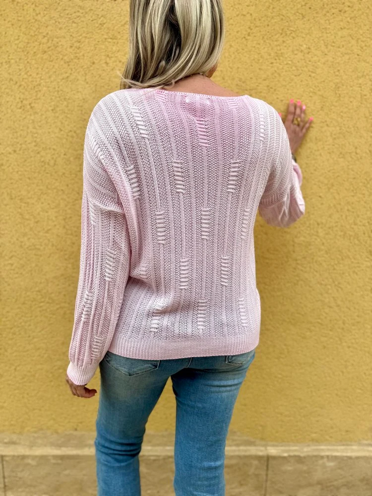 Pull fin Grego rose
