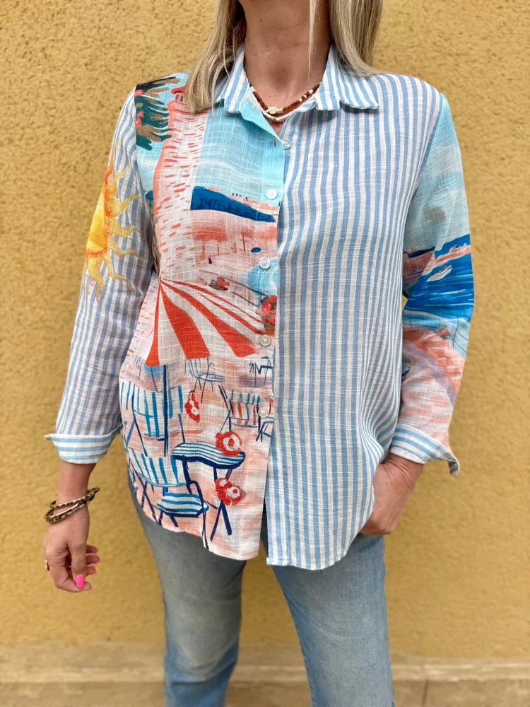 Chemise rayée Sun