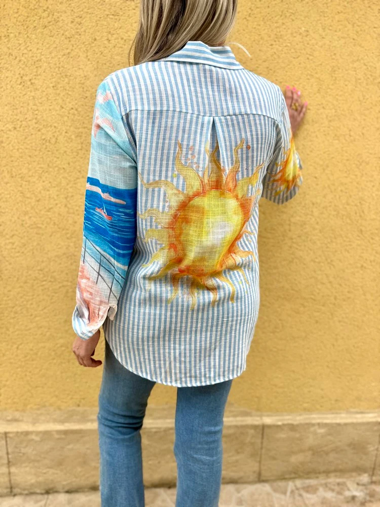 Chemise rayée Sun
