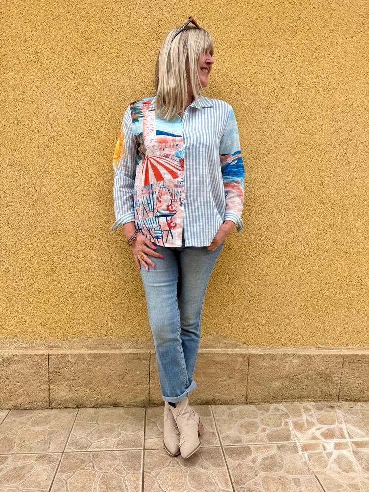 Chemise rayée Sun