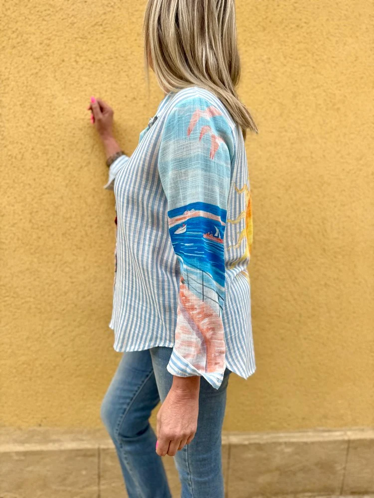 Chemise rayée Sun