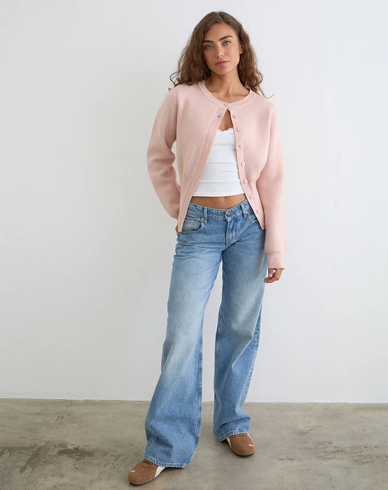 Cardigan à manches longues Subra en rose