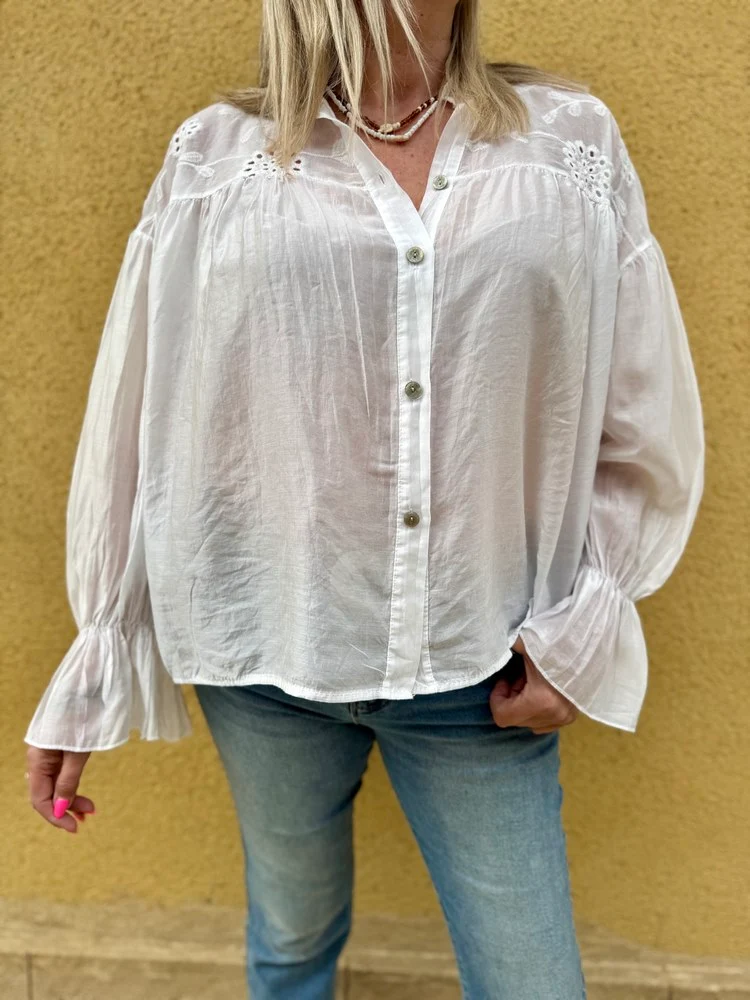 Chemise loose Lucia blanc