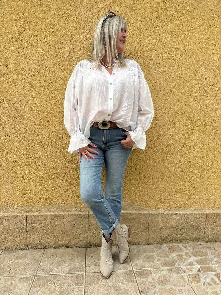 Chemise loose Lucia blanc