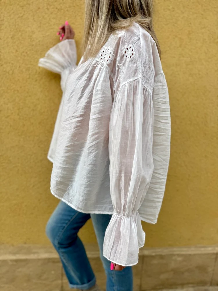Chemise loose Lucia blanc