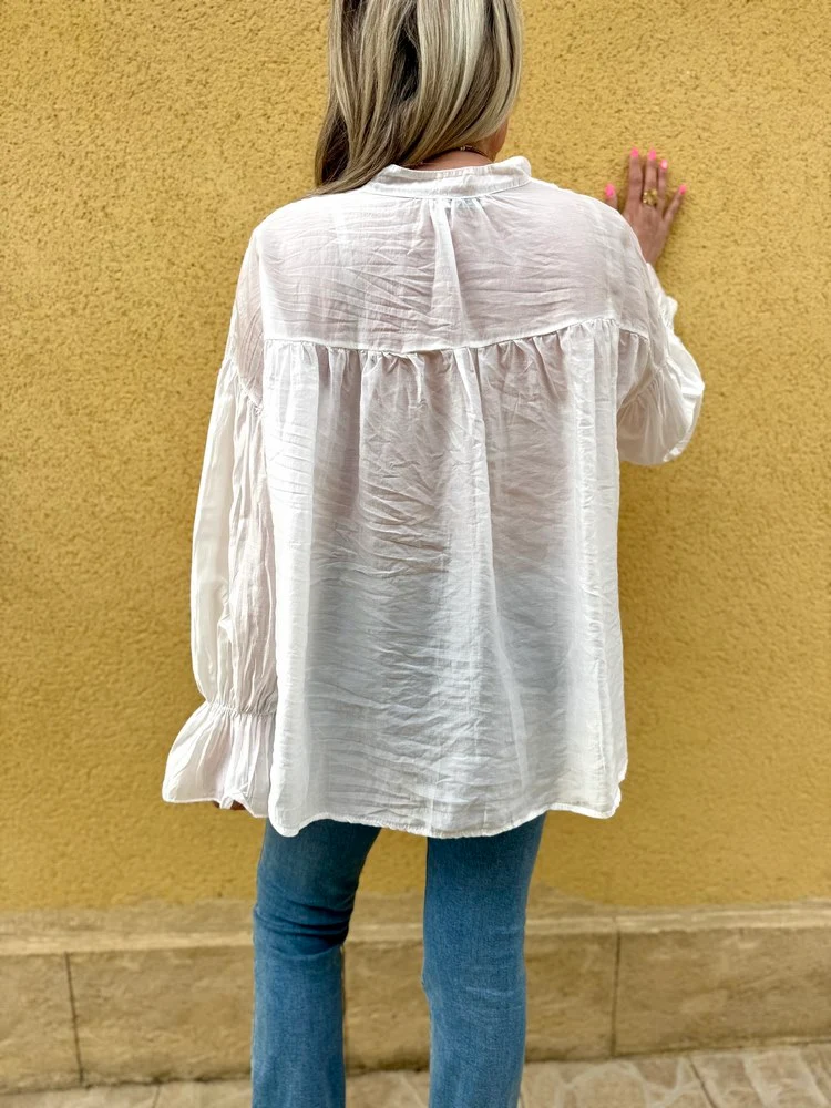 Chemise loose Lucia blanc