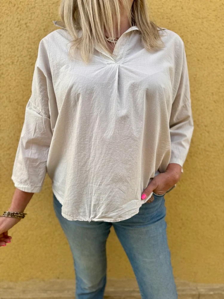 Tunique loose Stella beige