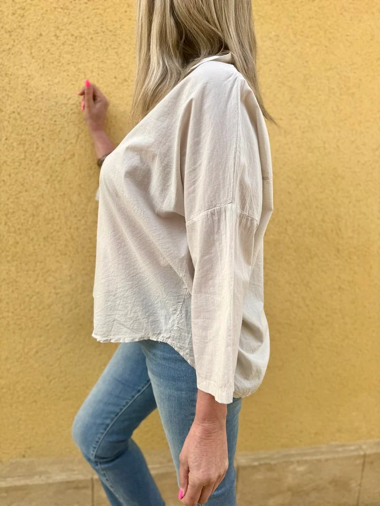 Tunique loose Stella beige