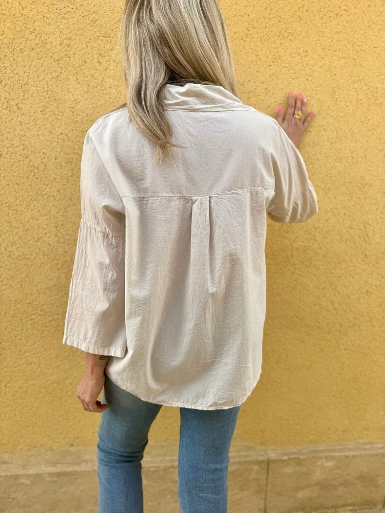 Tunique loose Stella beige