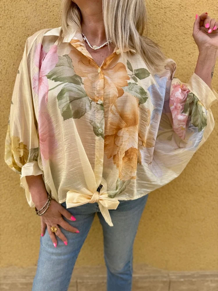 Chemise méga loose Serena jaune