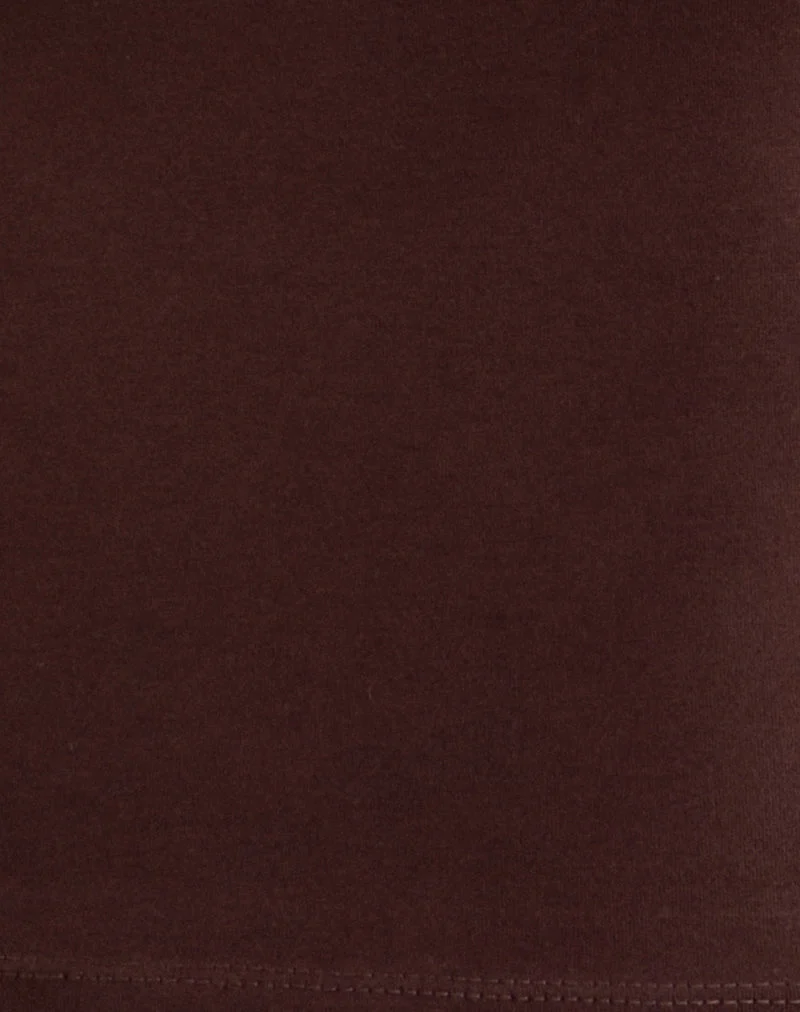 Gilet Dudley en jersey chocolat amer
