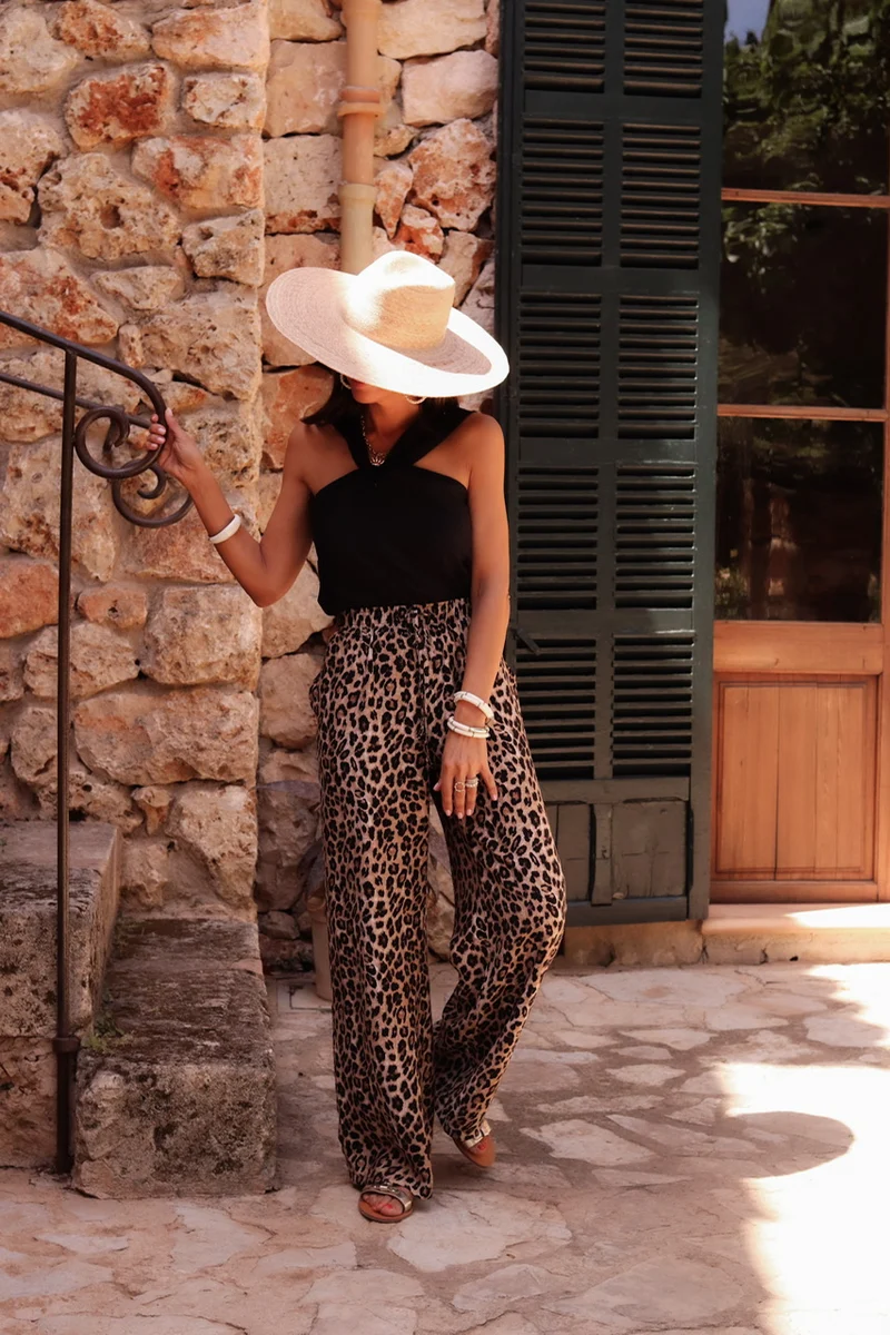 Pantalon Amélia léopard