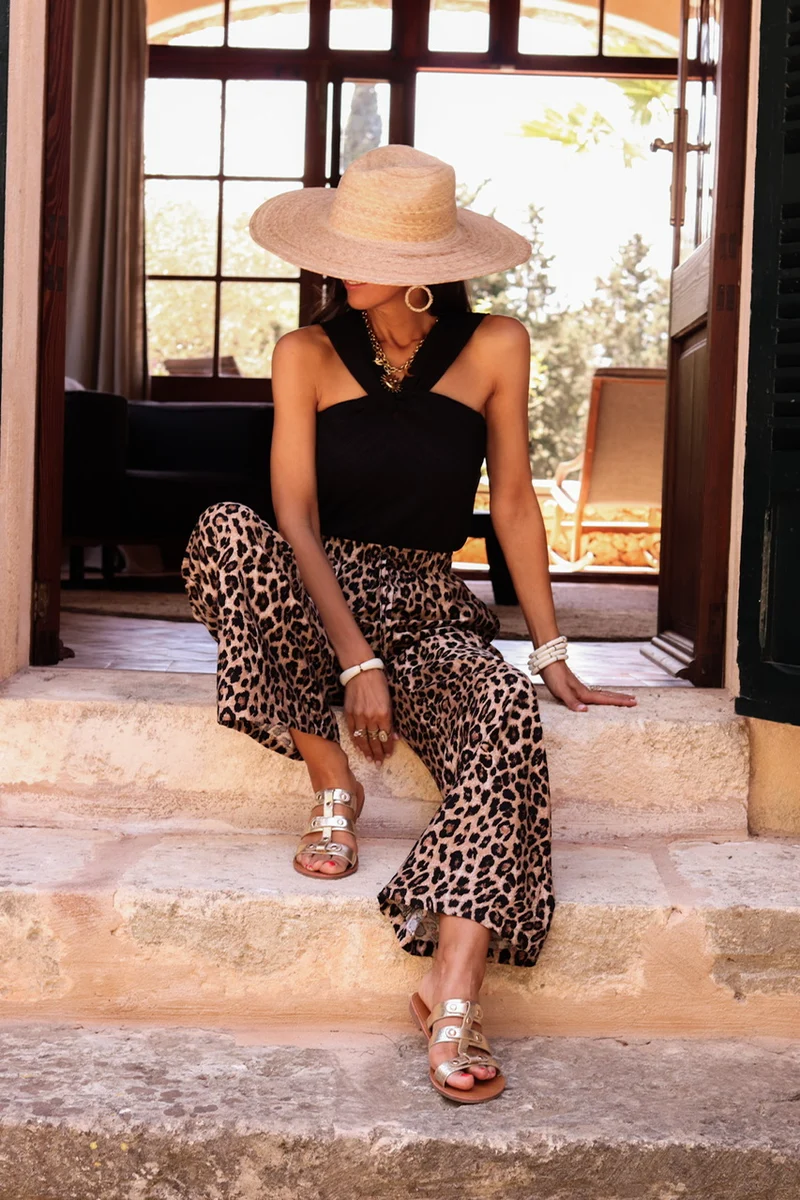 Pantalon Amélia léopard