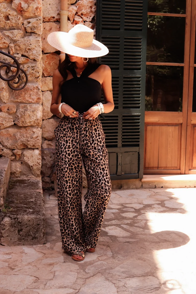 Pantalon Amélia léopard