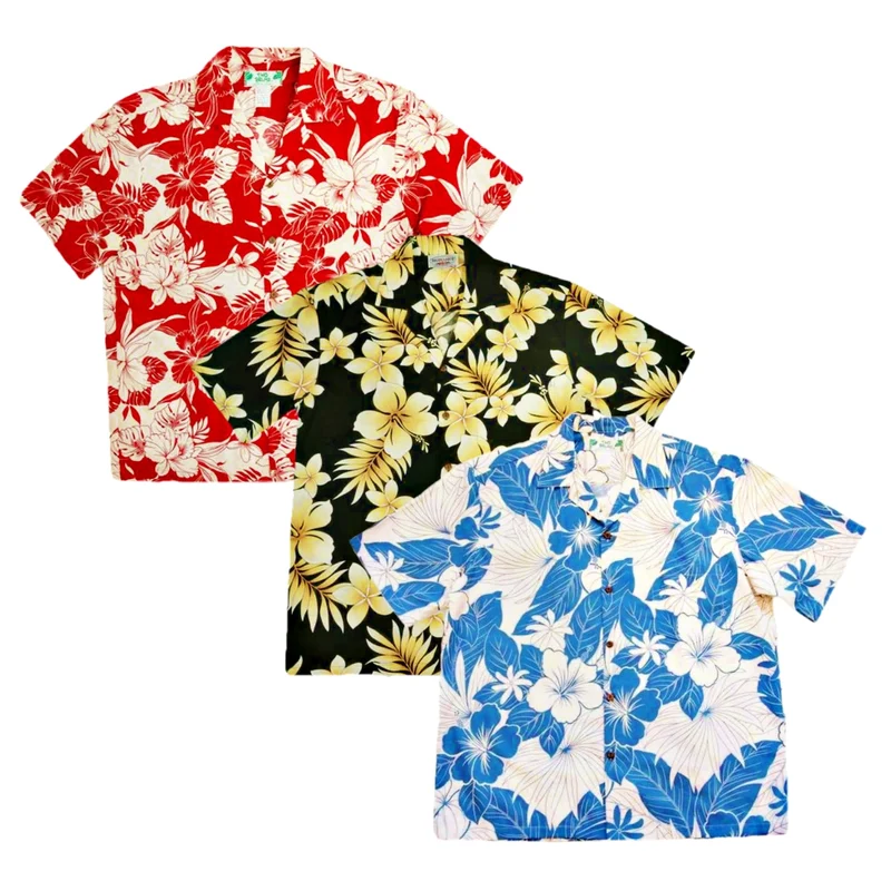 Mix 50x Pièces Chemise Hawaïenne